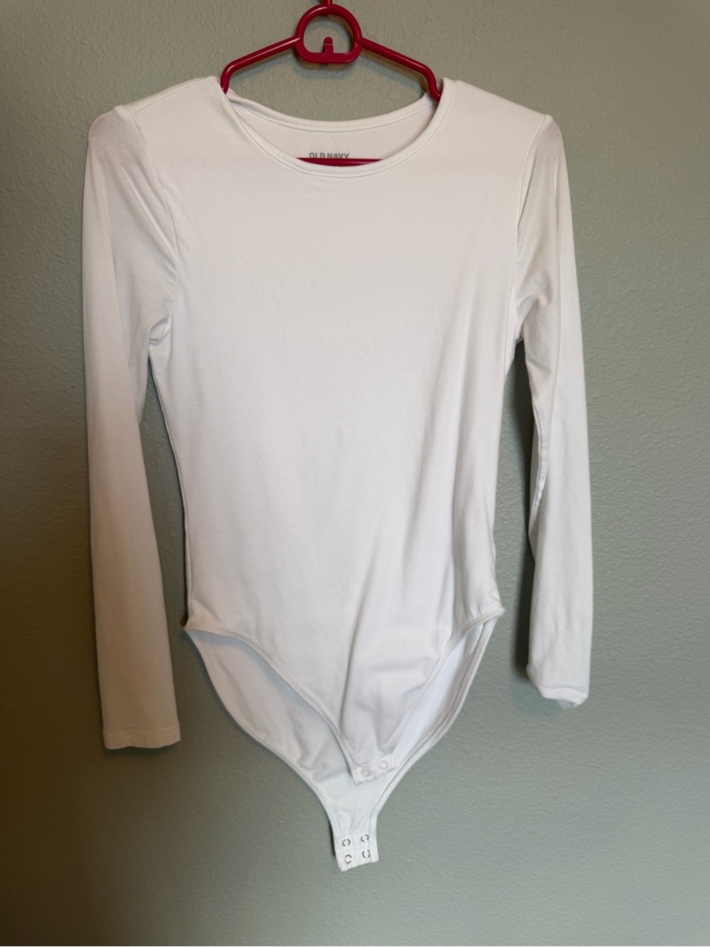 Old Navy White Long Sleeve Bodysuit